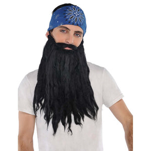 Amscan_OO Wigs, Beards & Moustaches - Beards Beard and Moustache Plush Black Each