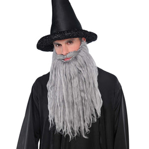 Amscan_OO Wigs, Beards & Moustaches - Beards Beard and Moustache Plush Grey Each