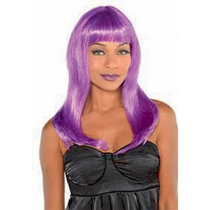 Amscan_OO Wigs, Beards & Moustaches - Wigs Electra Purple Wig Each