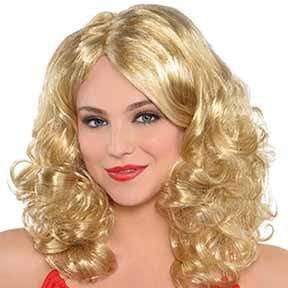 Amscan_OO Wigs, Beards & Moustaches - Wigs Envy Blonde with Highlights Wig Each