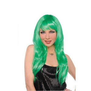 Amscan_OO Wigs, Beards & Moustaches - Wigs Green Glamorous Wig