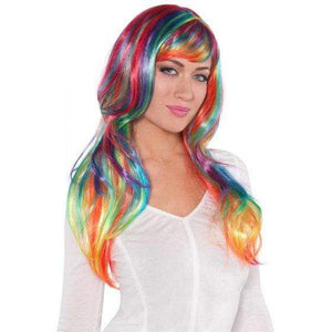 Amscan_OO Wigs, Beards & Moustaches - Wigs Rainbow Glamorous Wig