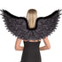 Angel Wings Dark Black Marabou Faux Fur Feathers Each